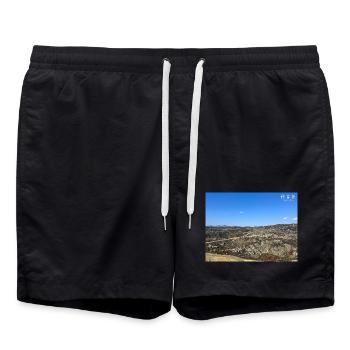 Akiyoshidai Karst - Swim Trunks - black - Front - AI Model Male 185 light (185cm)