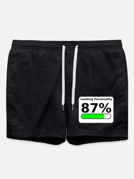 Loading Personality 87% – Nerdy Statement Tee - Badeshorts - Schwarz