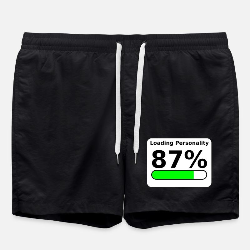 Loading Personality 87% – Nerdy Statement Tee - Badeshorts - Schwarz
