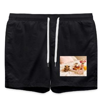 Chico 11: Muttertag 2026 - Badeshorts - Schwarz - Vorne - AI Model Male 185 light (185cm)