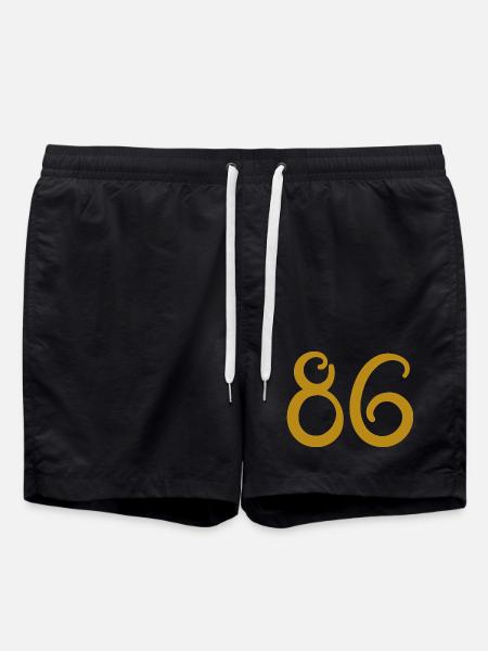 86 - Short de bain - noir
