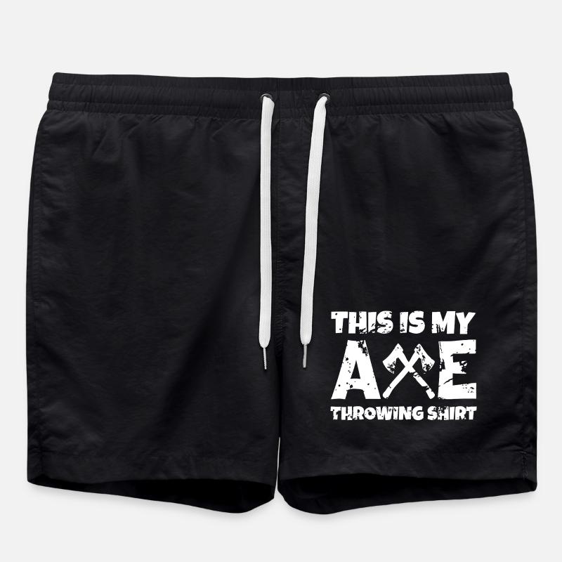 Axtwurf-Stolz-Tee - Badeshorts - Schwarz