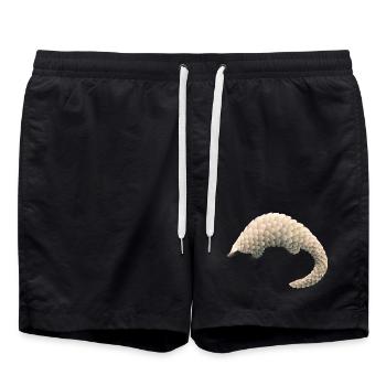 Pangolin - Swim Trunks - black - Front - AI Model Male 185 light (185cm)