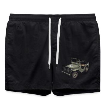 Caisse à savon - Short de bain - noir - Devant - AI Model Male 185 light (185cm)