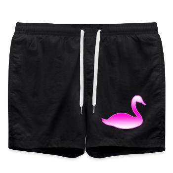 cygne - Short de bain - noir - Devant - AI Model Male 185 light (185cm)