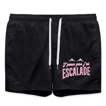 Escalade Rose Retro J'peux pas - Short de bain - noir - Devant - AI Model Male 185 light (185cm)