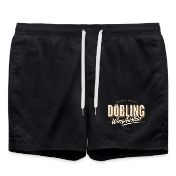 Wien Döbling (19. Bezirk) - Badeshorts - Schwarz - Vorne - AI Model Male 185 light (185cm)