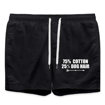 75 Cotton 25 Percent Dog Hair - Short de bain - noir - Devant - AI Model Male 185 light (185cm)