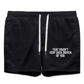 Das war nicht sehr datengesteuert von Ihnen - Badeshorts - Schwarz - Vorne - AI Model Male 185 light (185cm)