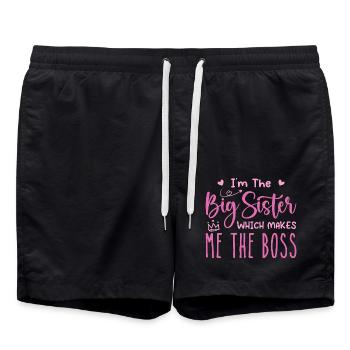 I'm the big sister - Swim Trunks - black - Front - AI Model Male 185 light (185cm)