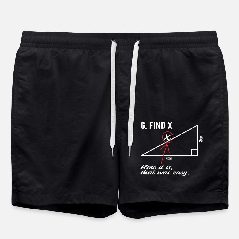 Suchen x - Badeshorts - Schwarz