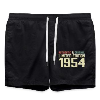 1954 Cadeau Anniversaire 1954 Vintage 1954 Rétro - Short de bain - noir - Devant - AI Model Male 185 light (185cm)