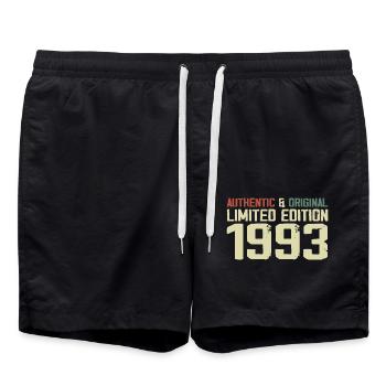 1993 Cadeau Anniversaire 1993 Vintage 1993 Rétro - Short de bain - noir - Devant - AI Model Male 185 light (185cm)