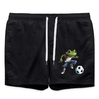 Football des grenouilles - Short de bain - noir - Devant - AI Model Male 185 light (185cm)