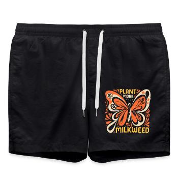 Protégez les papillons monarques - Short de bain - noir - Devant - AI Model Male 185 light (185cm)