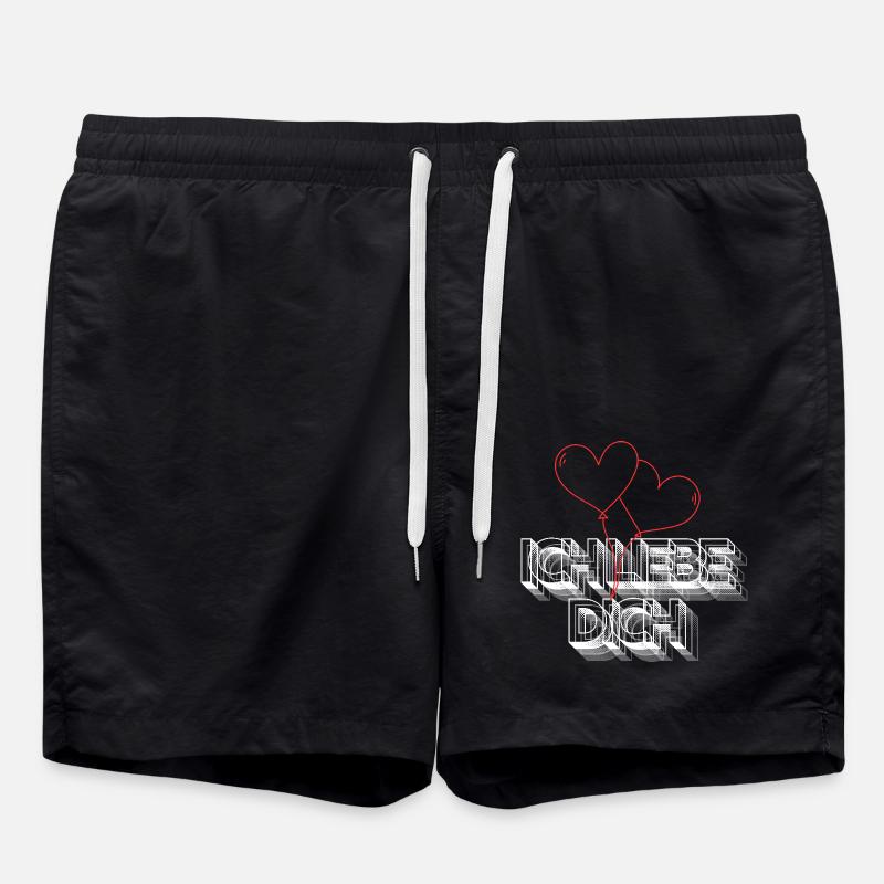Je t’aime - Short de bain - noir