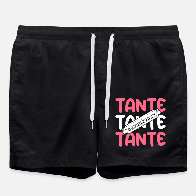 Harmonica Aunt Harmonica - Swim Trunks - black