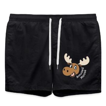 Orignal amusé - Short de bain - noir - Devant - AI Model Male 185 light (185cm)