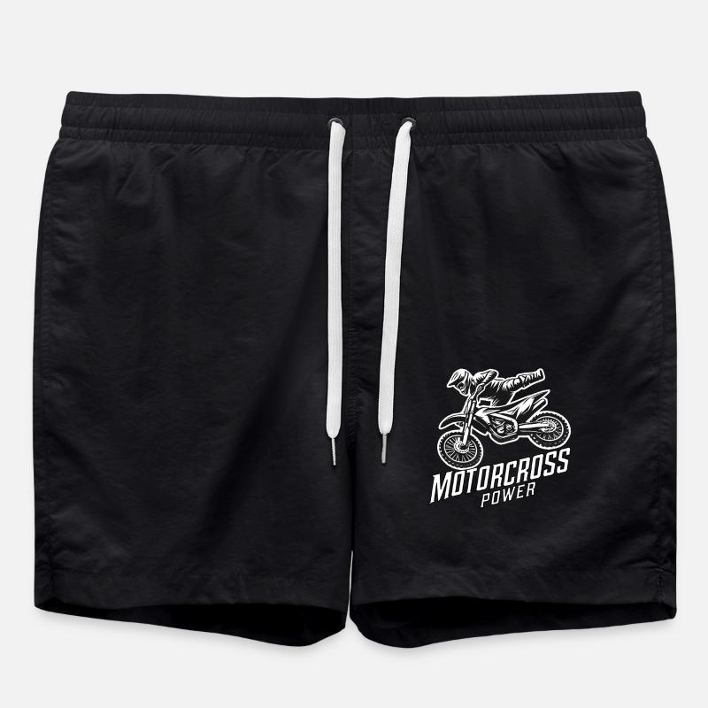 Motocross - Short de bain - noir