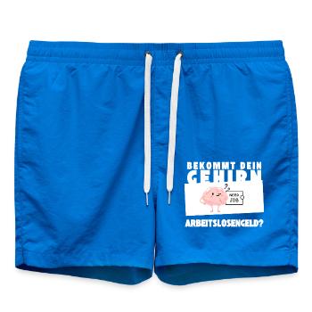 Arbeitsloses Gehirn - Badeshorts - Cobalt blue - Vorne