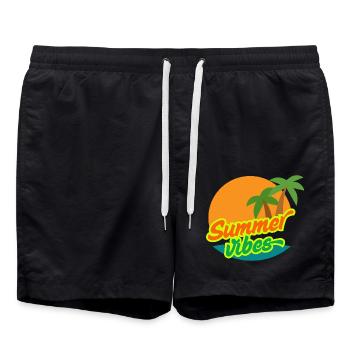 Summer Vibes - Short de bain - noir - Devant - AI Model Male 185 light (185cm)