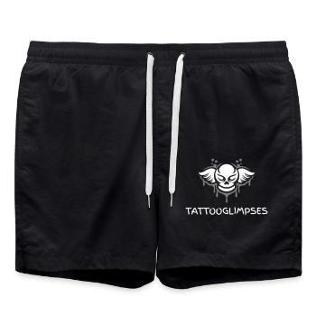 TattooGlimpses - Badeshorts - Schwarz - Vorne - AI Model Male 185 light (185cm)