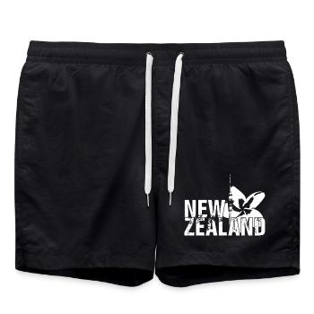 New Zealand - Badeshorts - Schwarz - Vorne - AI Model Male 185 light (185cm)
