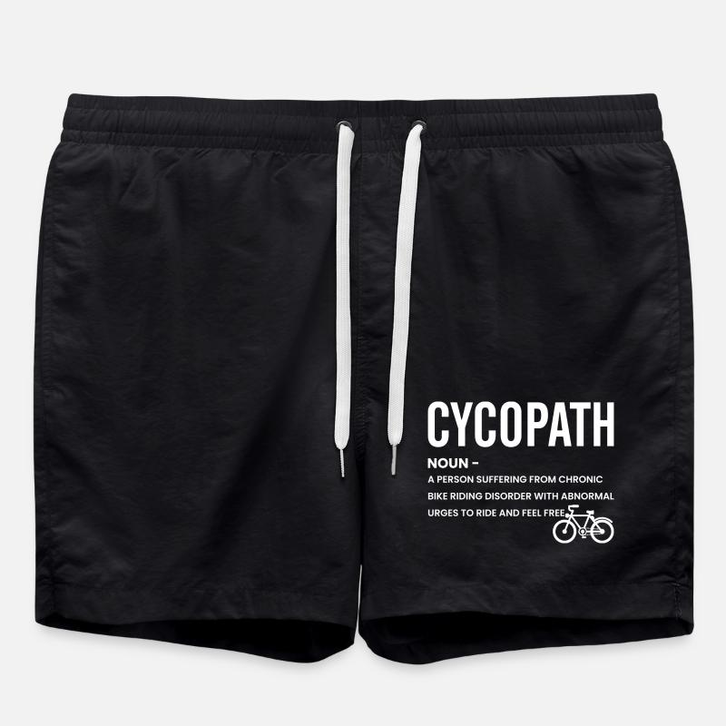 Radweg-Emblem-Tee - Badeshorts - Schwarz