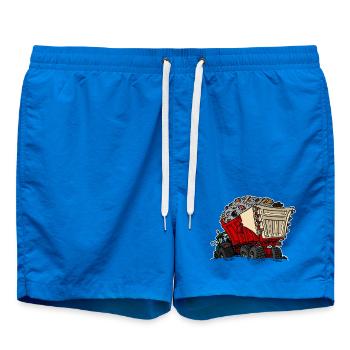 0956 cart RUIN - Swim Trunks - cobalt blue - Front