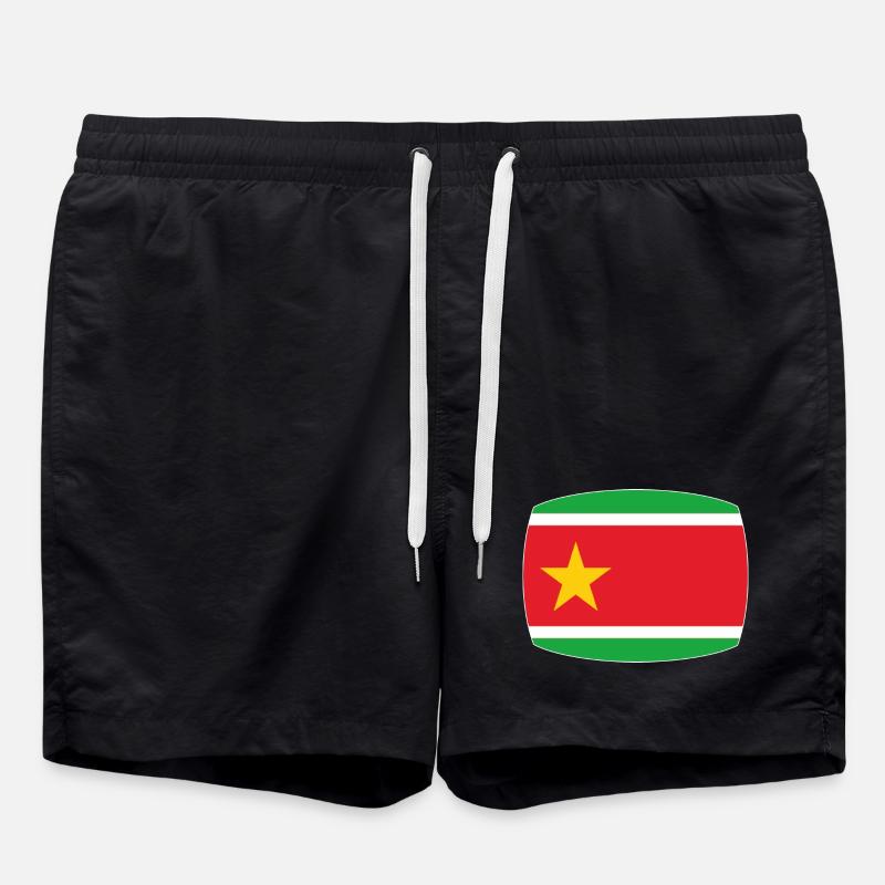 Drapeau de la Guadeloupe - Short de bain - noir