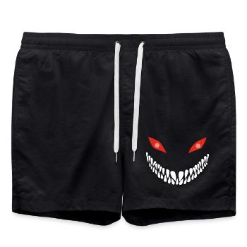 Carnivorous Smile - Swim Trunks - black - Front - AI Model Male 185 light (185cm)