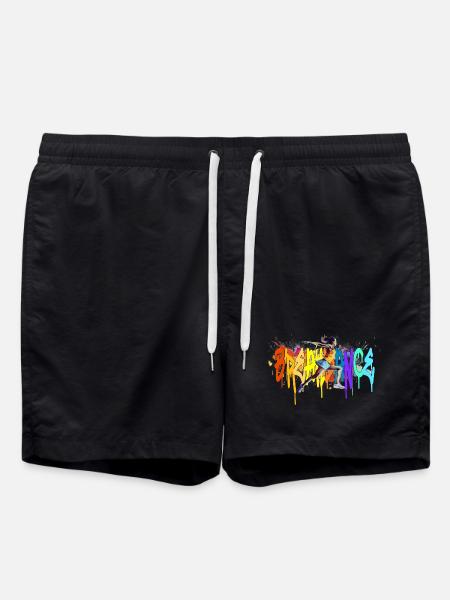Breakdance Girl Bgirl B-Girl - Badeshorts - Schwarz