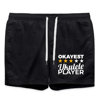 Joueur de ukulélé Okayest - Short de bain - noir - Devant - AI Model Male 185 light (185cm)