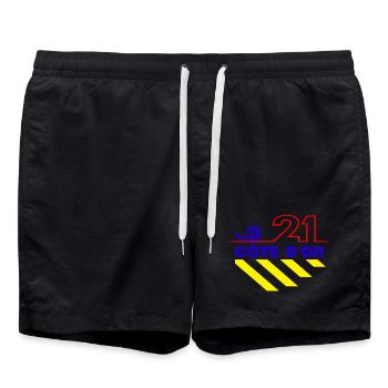Goldküste - Badeshorts - Schwarz - Vorne - AI Model Male 185 light (185cm)