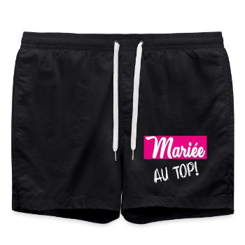 MARIEE - Short de bain - noir - Devant - AI Model Male 185 light (185cm)