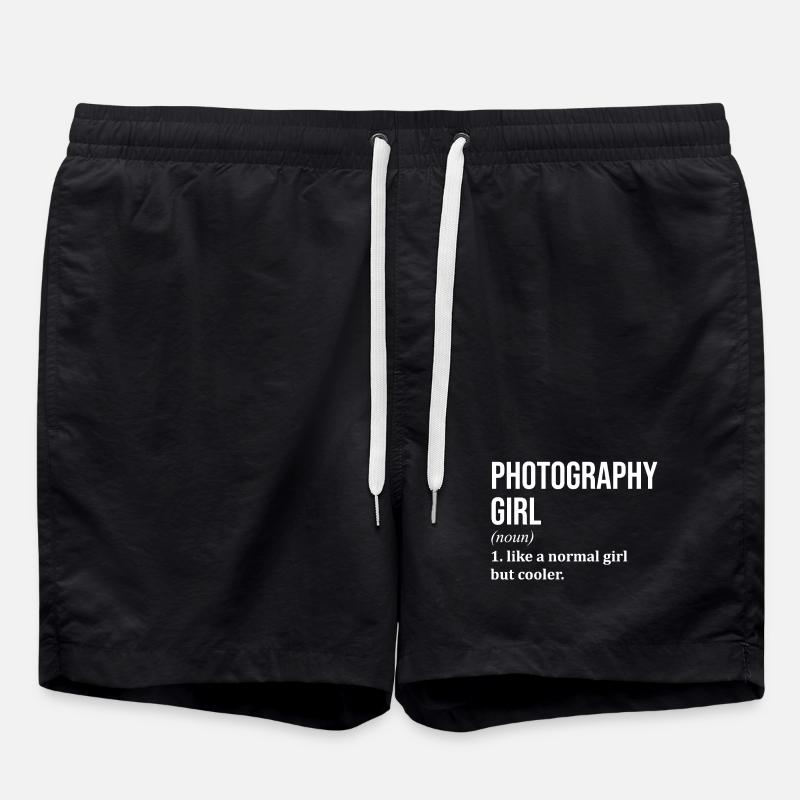Fotografie - Badeshorts - Schwarz