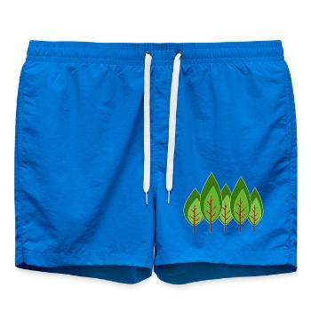 Arbres minimalistes, - Short de bain - cobalt blue - Devant