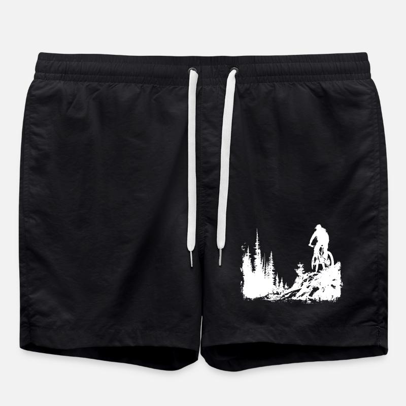 Mountainbiking Skizze - Badeshorts - Schwarz