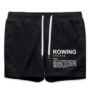 Dictionnaire d’aviron - Short de bain - noir - Devant - AI Model Male 185 light (185cm)