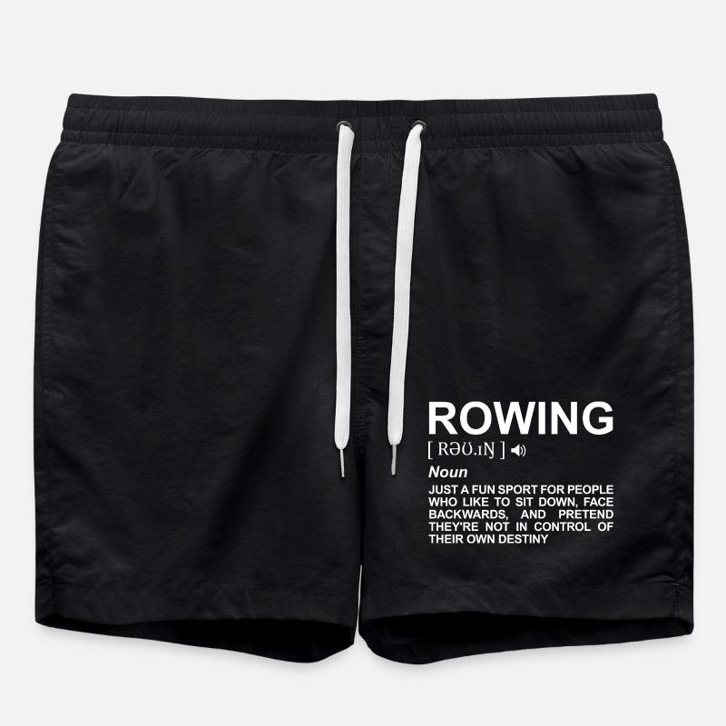 Rowing Dictionary - Swim Trunks - black