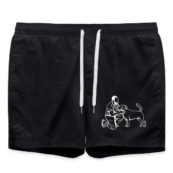 Vétérinaire - Short de bain - noir - Devant - AI Model Male 185 light (185cm)