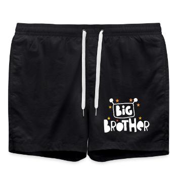 Big brother - Swim Trunks - black - Front - AI Model Male 185 light (185cm)