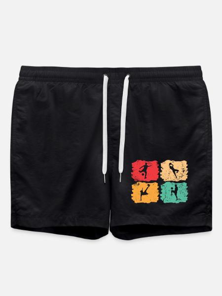 Fußball-Vintage – Solar Pulse - Badeshorts - Schwarz