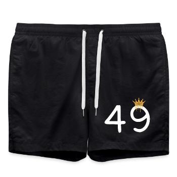 49 - Short de bain - noir - Devant - AI Model Male 185 light (185cm)
