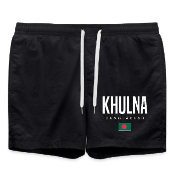 Khulna Bangladesh - Swim Trunks - black - Front - AI Model Male 185 light (185cm)