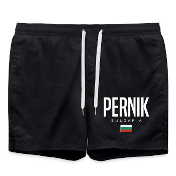 Pernik Bulgarie - Short de bain - noir - Devant - AI Model Male 185 light (185cm)