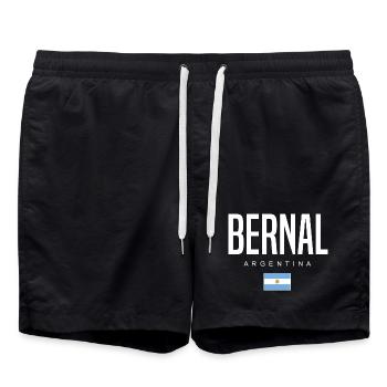 Bernal Argentina Argentinian - Swim Trunks - black - Front - AI Model Male 185 light (185cm)