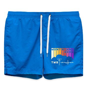 TMB Tour de Mont Blanc Montblanc Finisher - Swim Trunks - cobalt blue - Front