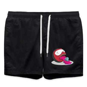 Diamant Tong Monstre Dessin animé - Short de bain - noir - Devant - AI Model Male 185 light (185cm)