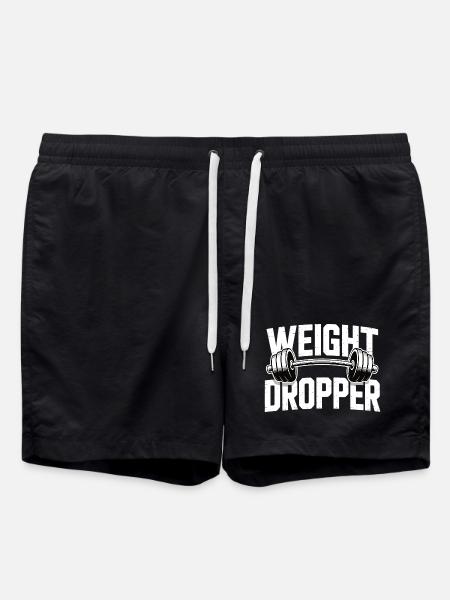 Weight Dropper – Gym Dumbbell Weight Exercise - Swim Trunks - black
